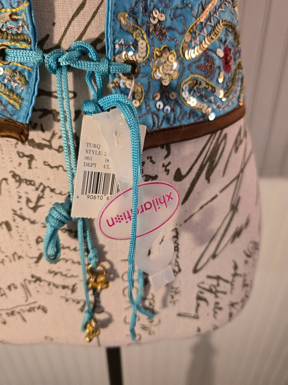 (NWT) Xhilaration Embroidered Corset Belt – Size L - Picture 5 of 7